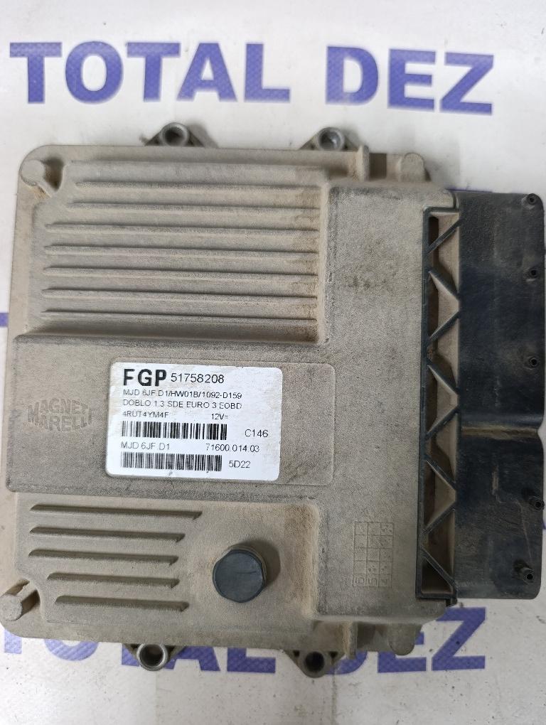 Calculator Motor (ECU) Fiat Doblo (223) 1.3 JTD / Multijet - 51758208 / 7160001403