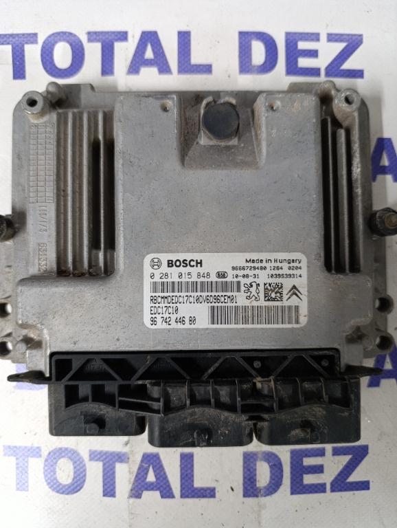 Calculator Motor (ECU) Citroen C3 II (A51) 1.6 e-HDi - 9674244680 / 0281015848