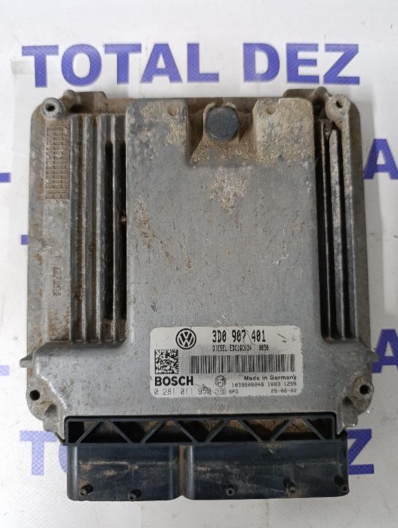 Calculator Motor (ECU) Volkswagen Phaeton (3D) 3.0 V6 TDI (BMK / CARA) - 3D0907401 / 0281011959