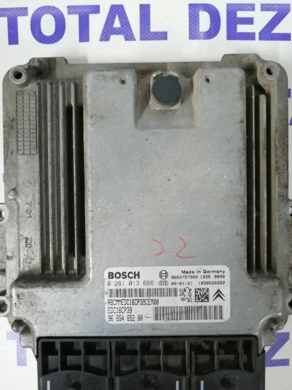 Calculator Motor ECU Peugeot 4007 2.2 HDI 156 CP - 0281013666 / 9665465280