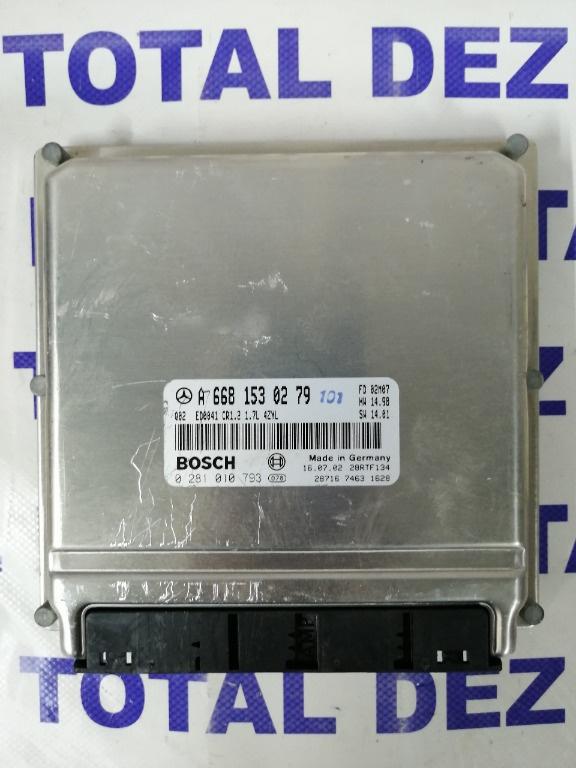 Calculator Motor ECU Mercedes-Benz A-Class (W168) A170 CDI 95 CP - 0281010793 / A6681530279