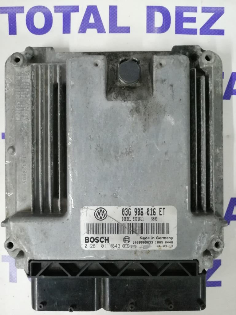 Calculator Motor ECU Volkswagen Golf 5 2.0 TDI 140 CP - 0281011843 / 03G906016ET