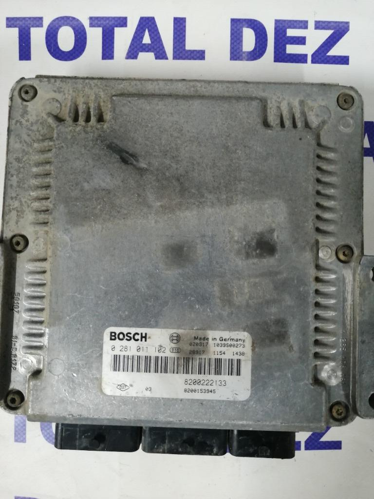 Calculator Motor ECU Renault Laguna 2 1.9 dCi (101 CP / 107 CP / 120 CP) - 0281011102 / 8200222133