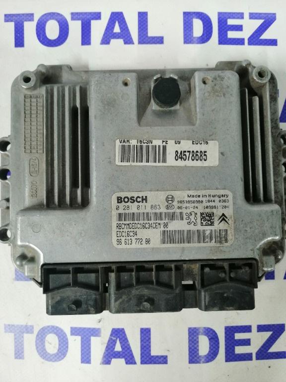 Calculator Motor ECU Peugeot 307 / 307 SW 1.6 HDI (110 CP) - 0281011863 / 9661377280