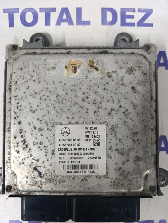 Calculator Motor ECU Mercedes-Benz C-Class (W204) C220 CDI / C250 CDI (OM651) - 28449850 / A6519000603