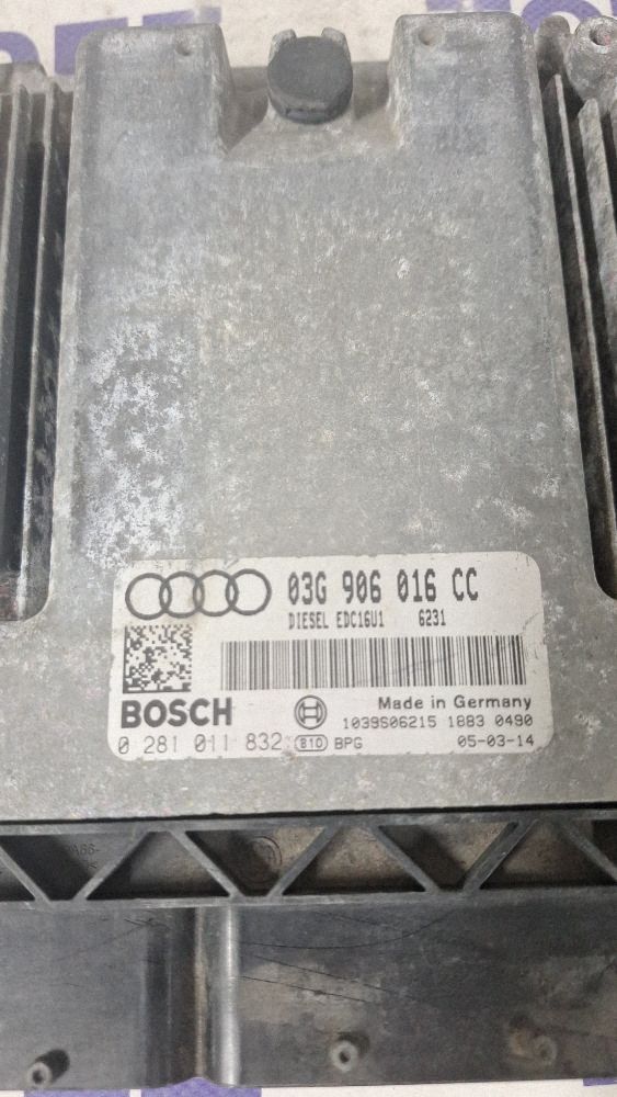 Calculator motor (ECU) Audi A3 S3 Sportback 8P 2006 - 03G906016CC 0281011832 1039S06215