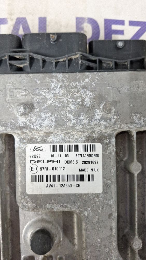 Calculator motor (ECU) Ford Mondeo MK IV 2007 - 97RI010012 AV4112A650CG 28291697 1697LA03060608