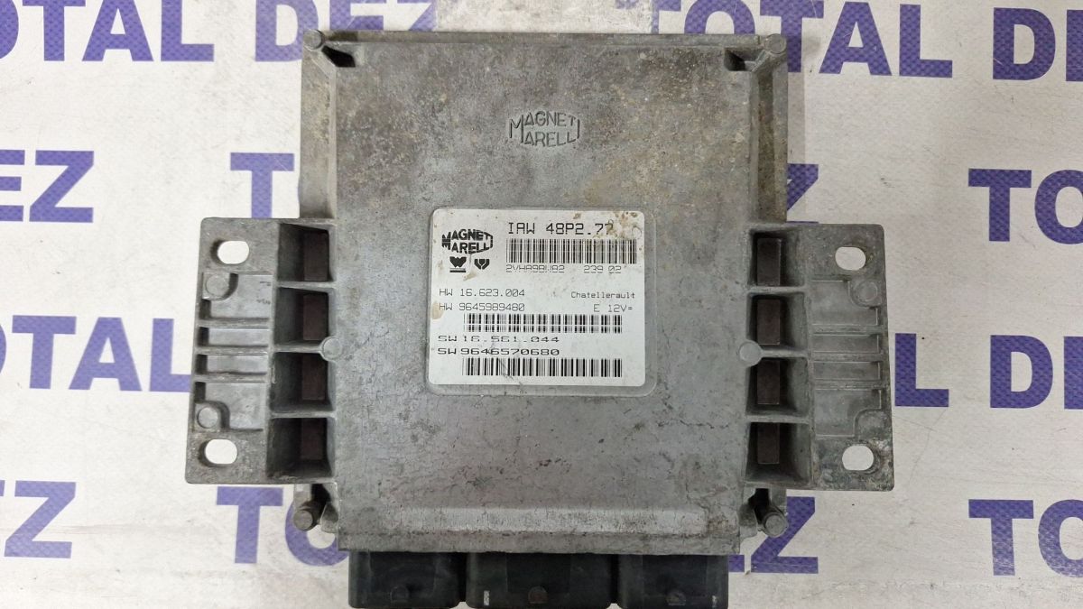 Calculator motor (ECU) Citroen C3 Pluriel Picasso 2003 - 9645989480 16623004 IAW48P277