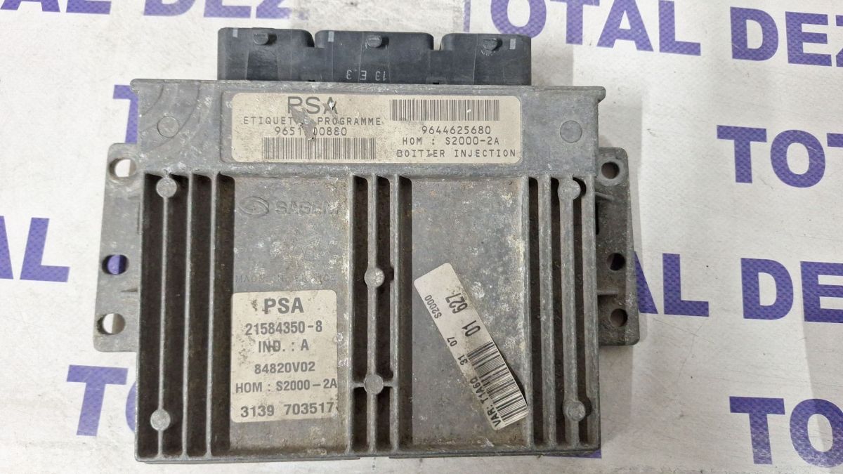 Calculator motor (ECU) Peugeot 206 206+ 2003 - 9644625680 84820V02 215843508 965100880