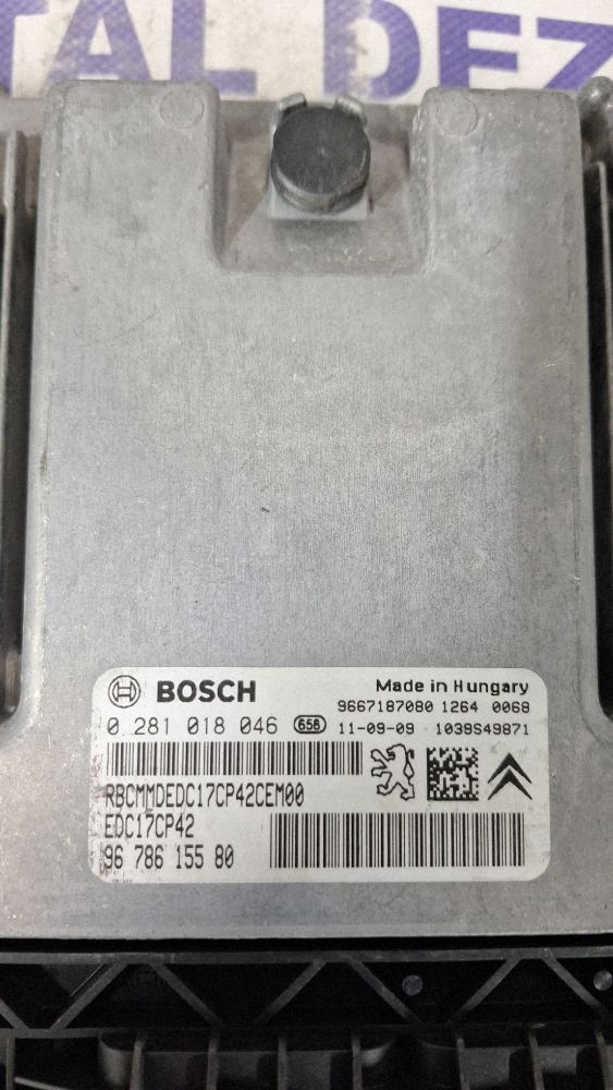 Calculator motor (ECU) Peugeot 508 2012 - 9678615580 9667187080 0281018046