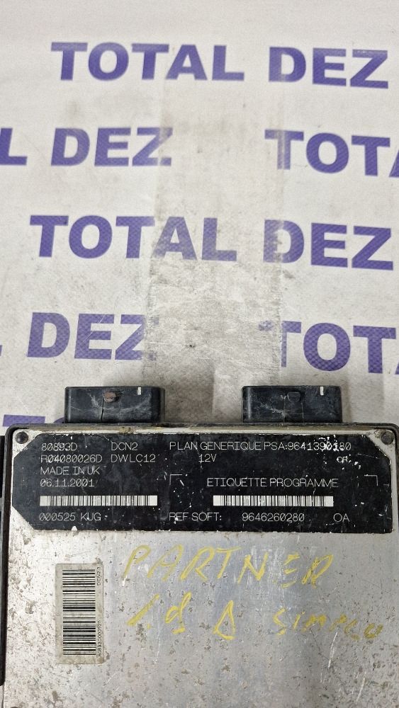 Calculator motor (ECU) Peugeot Partner 2017 - 9646260280 R0408D026D