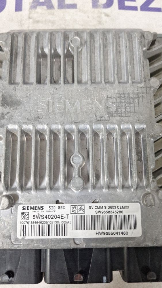 Calculator motor (ECU) Peugeot 407 2004 - 9655041480 9658345280 5WS40204ET