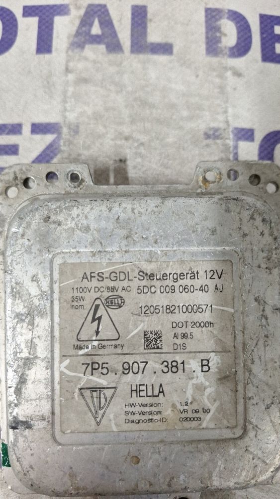 Balast Xenon Porsche Cayenne (92A) 2014 - 5DC00906040 7P5907381B