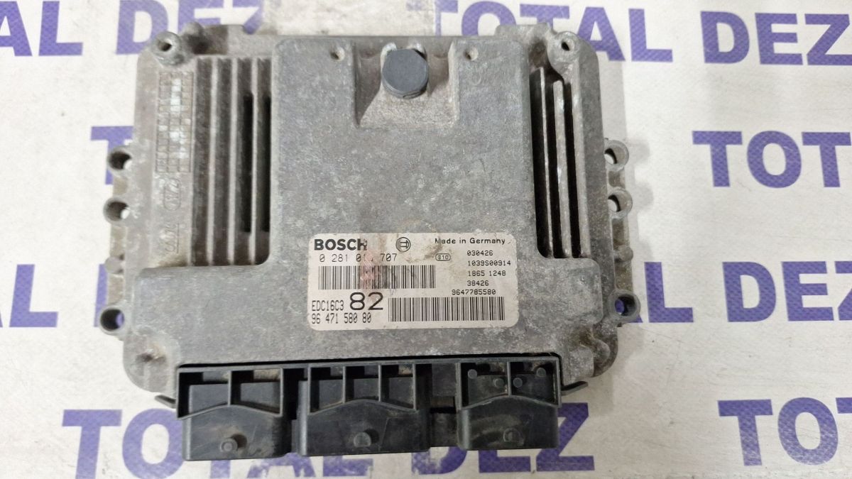 Calculator motor (ECU) Peugeot 207 2008 - 9647158080 9647785580 0281013707 0281011707