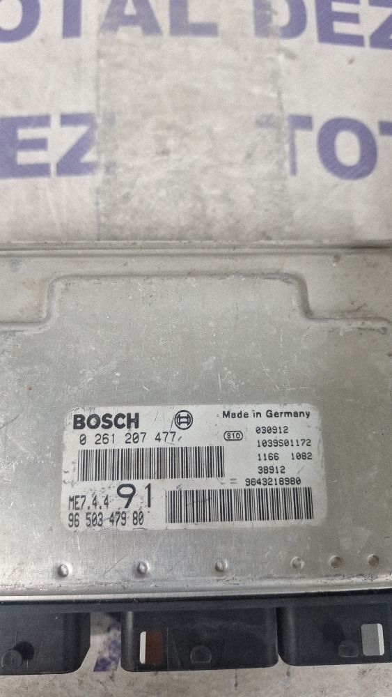 Calculator motor (ECU) Peugeot 206 206+ 1999 - 0261207477 9650347980 9649218980