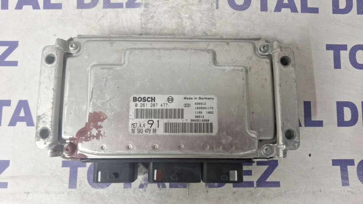 Calculator motor (ECU) Peugeot 206 206+ 1999 - 0261207477 9650347980 9649218980