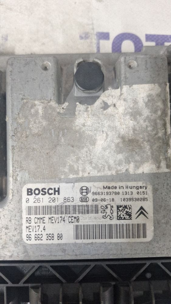 Calculator motor (ECU) Peugeot 308 2009 - 9663193780 9666235880 0261201863