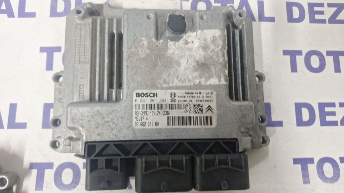Calculator motor (ECU) Peugeot 308 2009 - 9663193780 9666235880 0261201863