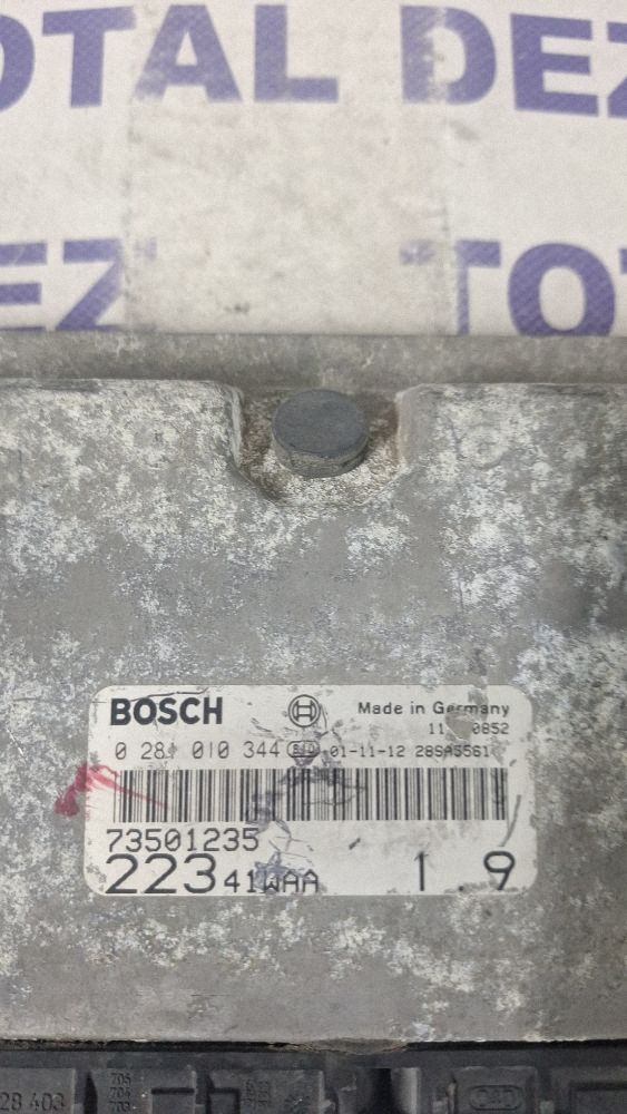 Calculator motor (ECU) Fiat Doblo 2003 - 0281010344 73501235