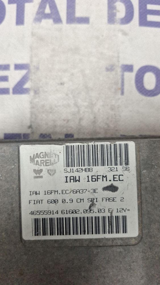 Calculator motor (ECU) Fiat Seicento/600 2000 - 46555914 SJ142HB8
