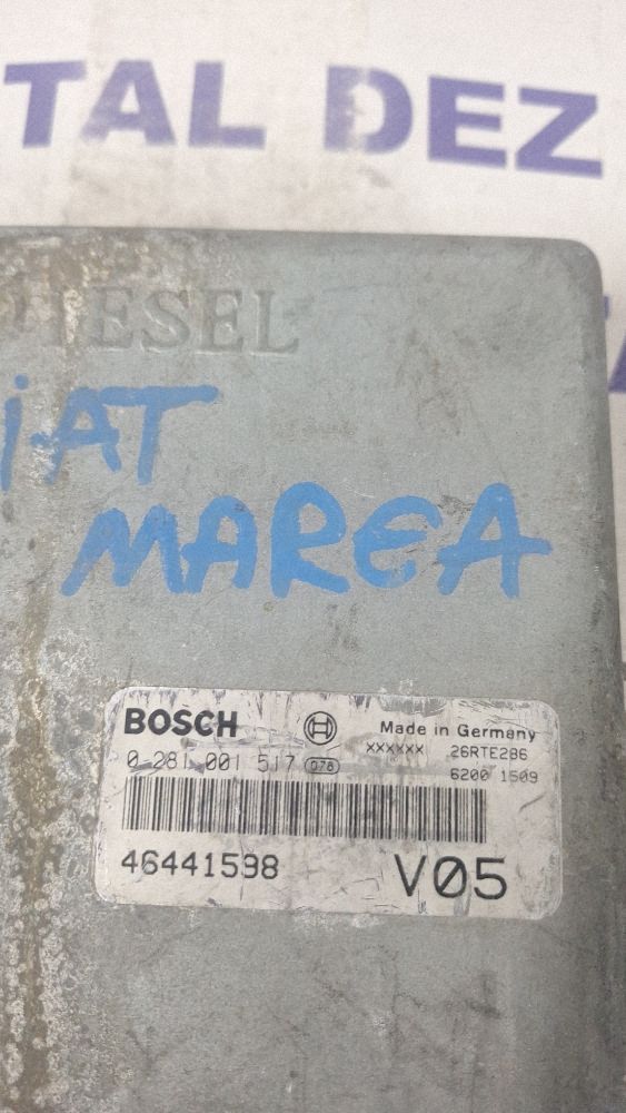 Calculator motor (ECU) Fiat Marea 1999 - 0281001517 46441598 26RTE286