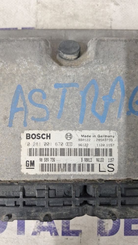 Calculator motor (ECU) Opel Astra G 1999 - 0281001670 90589736 28SA3739