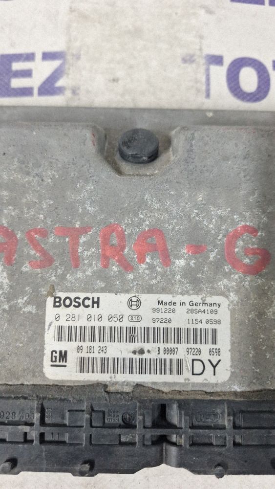 Calculator motor (ECU) Opel Astra G 2000 - 09181243 0281010050 28SA4109