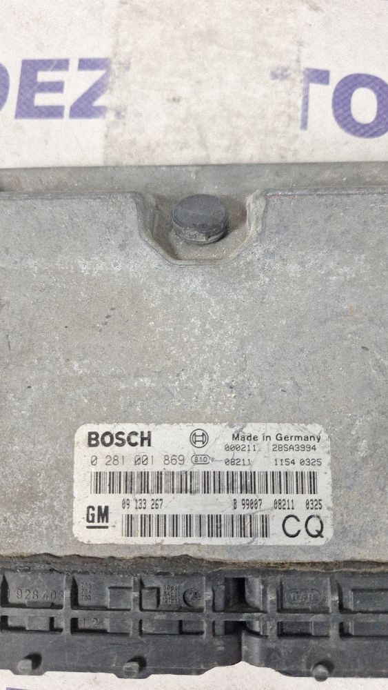 Calculator motor (ECU) Opel Astra G 2000 - 0281001869 09133267 28SA3994
