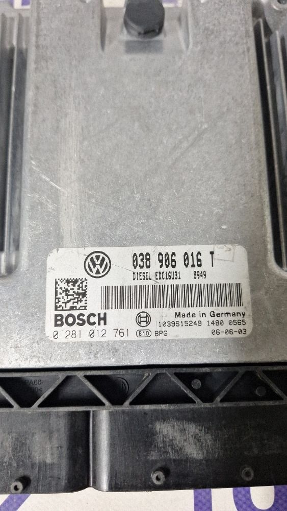 Calculator motor (ECU) Volkswagen Transporter T5 2006 - 038906016T 0281012761 1039S15249