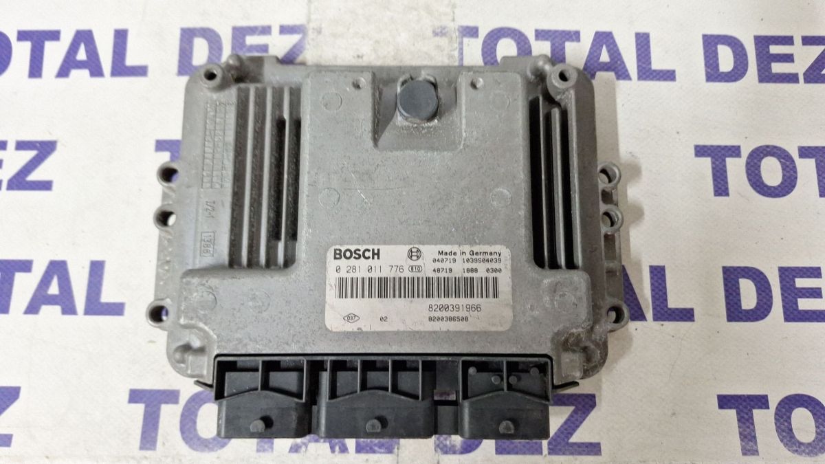 Calculator motor (ECU) Renault Scenic II - Grand 2003 - 8200391966 0281011776 8200386508