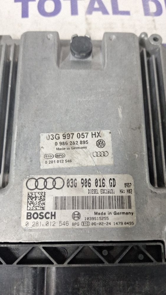 Calculator motor (ECU) Audi A4 S4 B7 8E 8H 2006 - 03G906016GD 0281012546 03G997057H