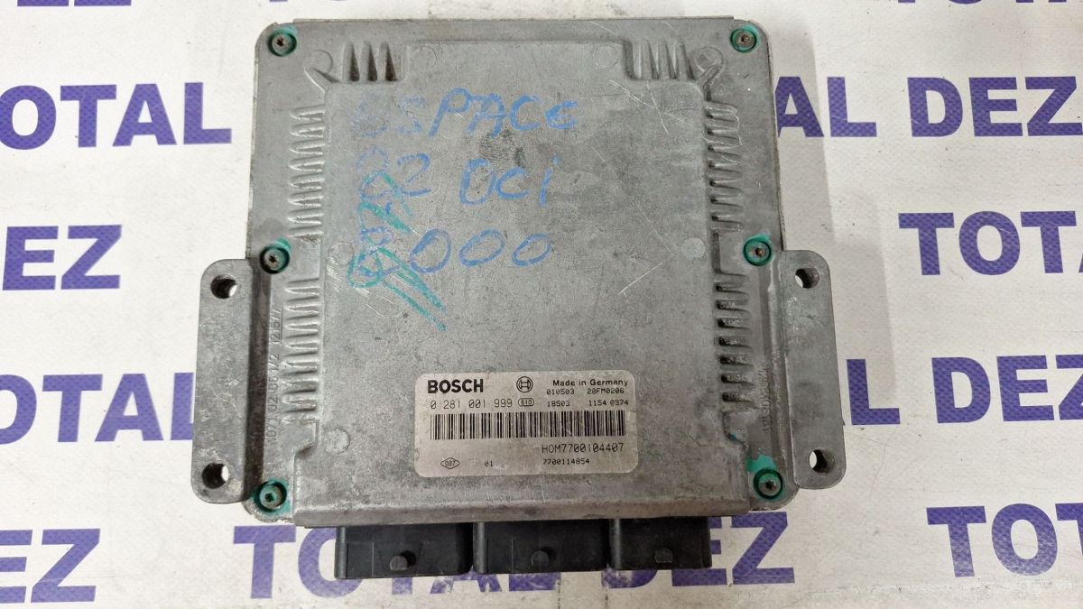 Calculator motor (ECU) Renault Espace III 2000 - 0281001999 7700104407 7700114854 28TM0206