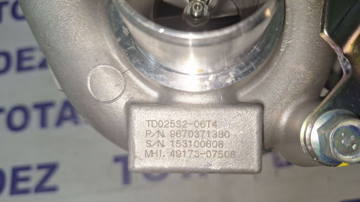 Turbina Citroen Berlingo 2008 - 9670371380 4917307508 TD025S206T4 153100698