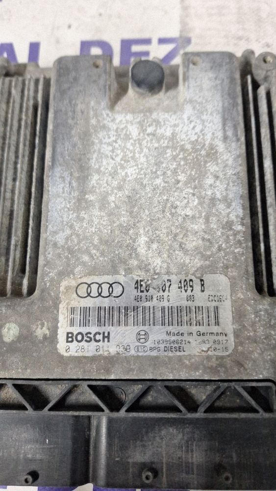 Calculator motor (ECU) Audi A4 S4 B6 8E 8H 2004 - 0281011038 4E0507409B 4F0910409G