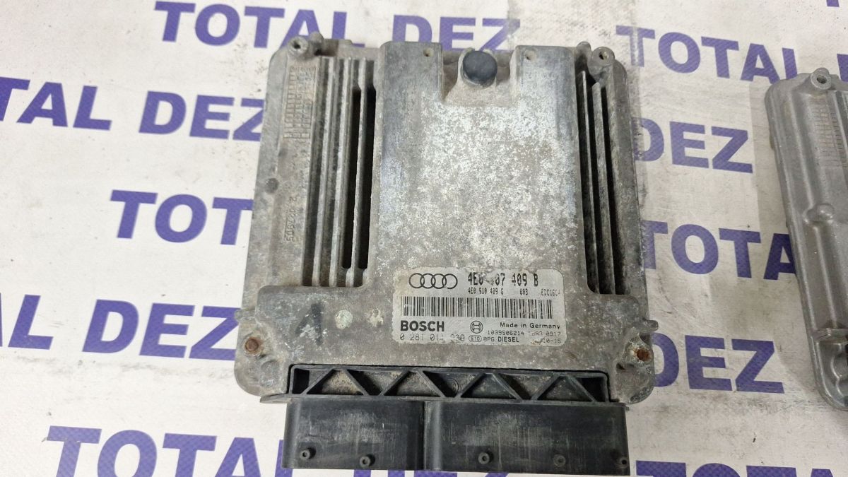 Calculator motor (ECU) Audi A4 S4 B6 8E 8H 2004 - 0281011038 4E0507409B 4F0910409G