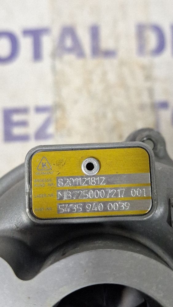 Turbina Dacia Dokker 2014 - 54359400039 8201121812 MB7250007217