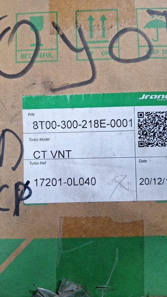 Turbina Toyota Land Cruiser (J120) 2008 - 172010L040 CTVNT 8T00300218E0001 201216007