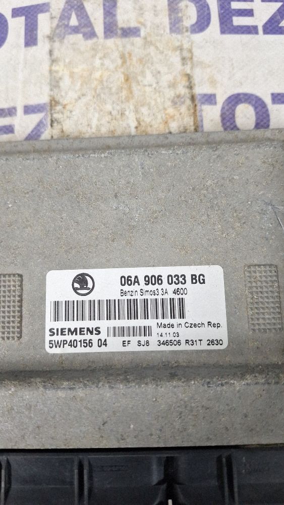 Calculator motor (ECU) Skoda Octavia Mk1 (1U) 2002 - 06A906033BG 5WP4015604