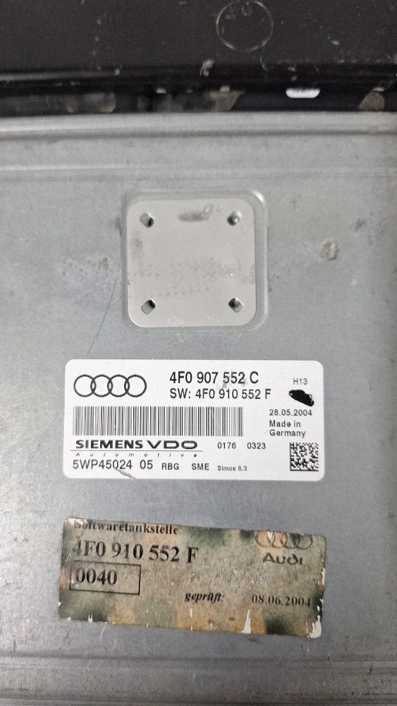 Calculator motor (ECU) Audi A6 S6 C6 4F 2006 - 4F0907552C 4F0910552F 5WP4502405