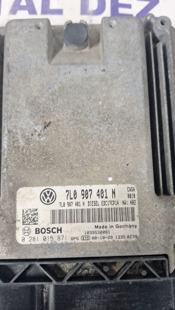 Calculator motor (ECU) Volkswagen Touareg I 2008 - 7L0907401H 7L0907401N 0281015871