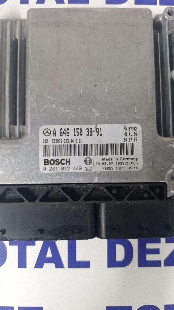 Calculator motor (ECU) Mercedes C-class 2004 - A6461503891 0281012449