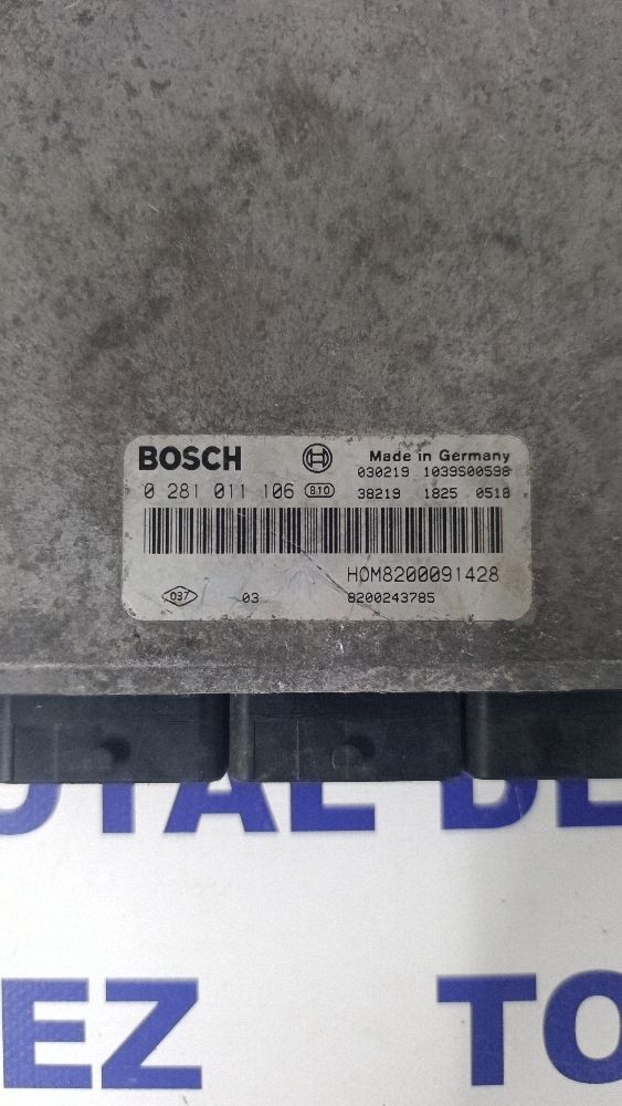 Calculator motor (ECU) Renault Master II 2002 - 0281011106 8200091428