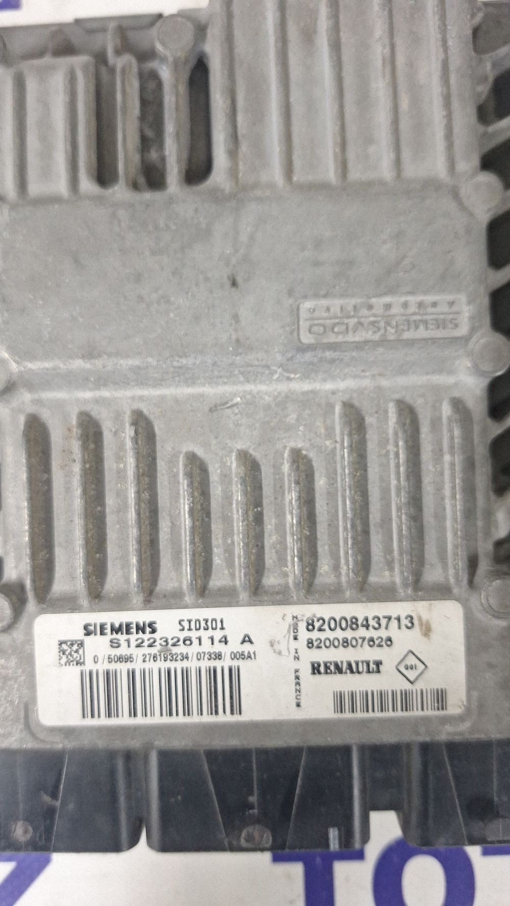 Calculator motor (ECU) Renault Megane II 2008 - 8200843713 S122326114A 8200807628