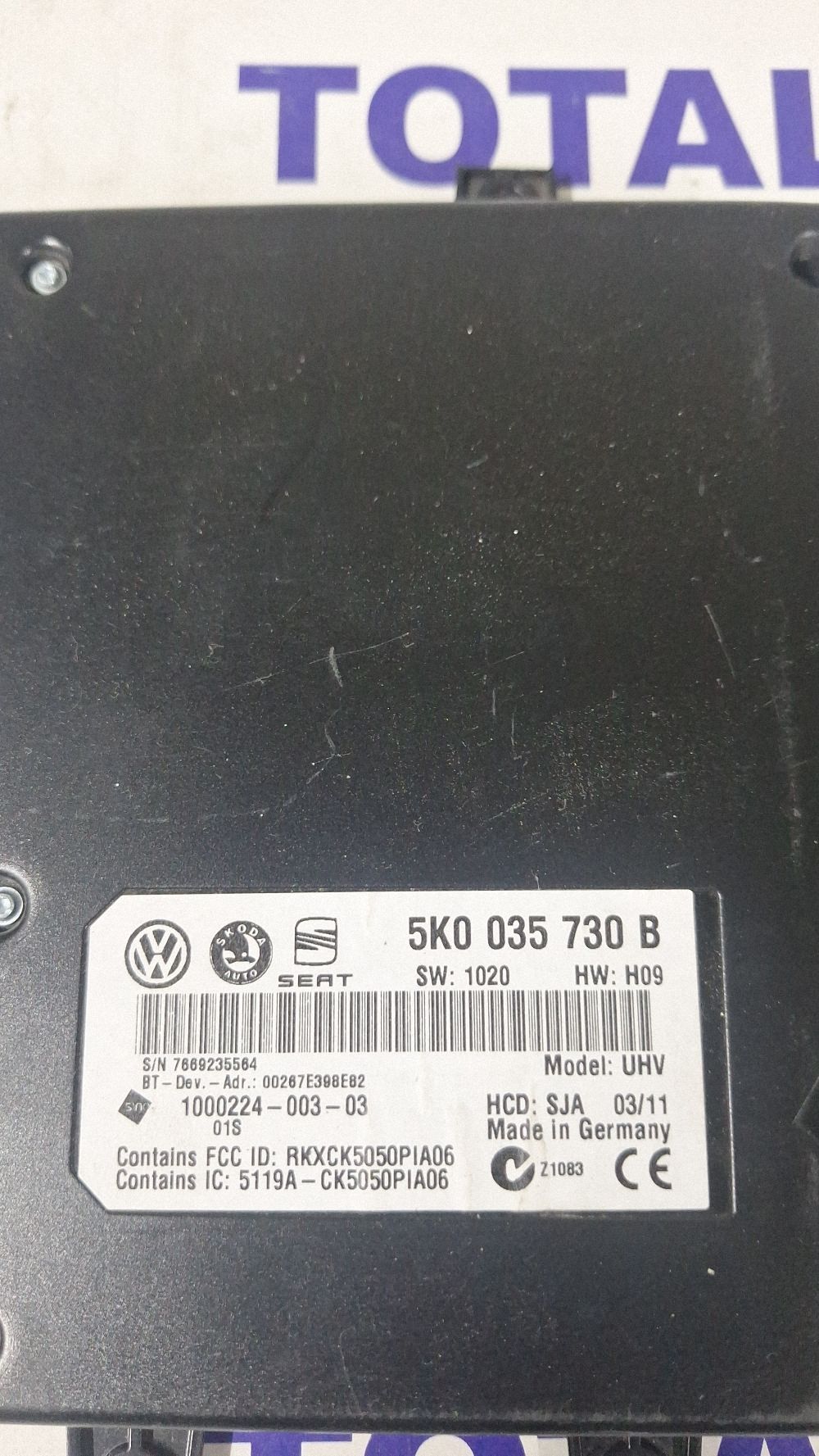 Car kit Volkswagen Golf VI 2012 - 5K0035730B