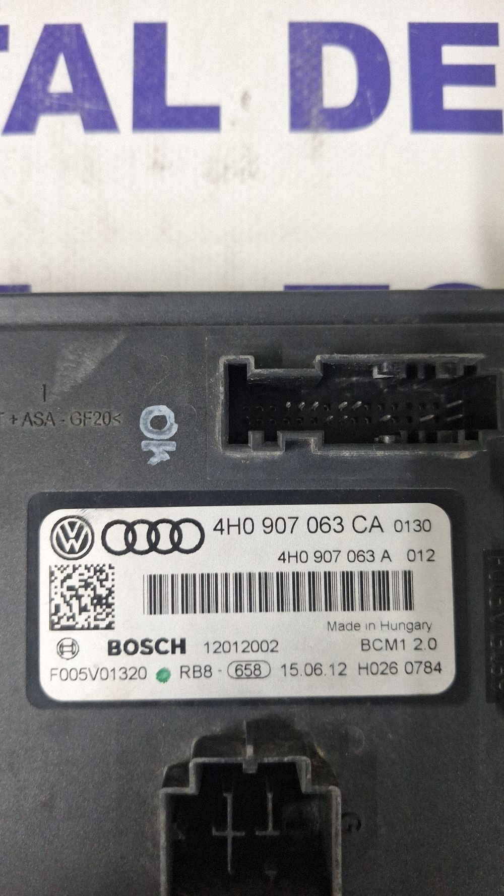 Calculator confort Audi A8 S8 D4 4H 2010 - 4H0907063CA F005V01320 12012002
