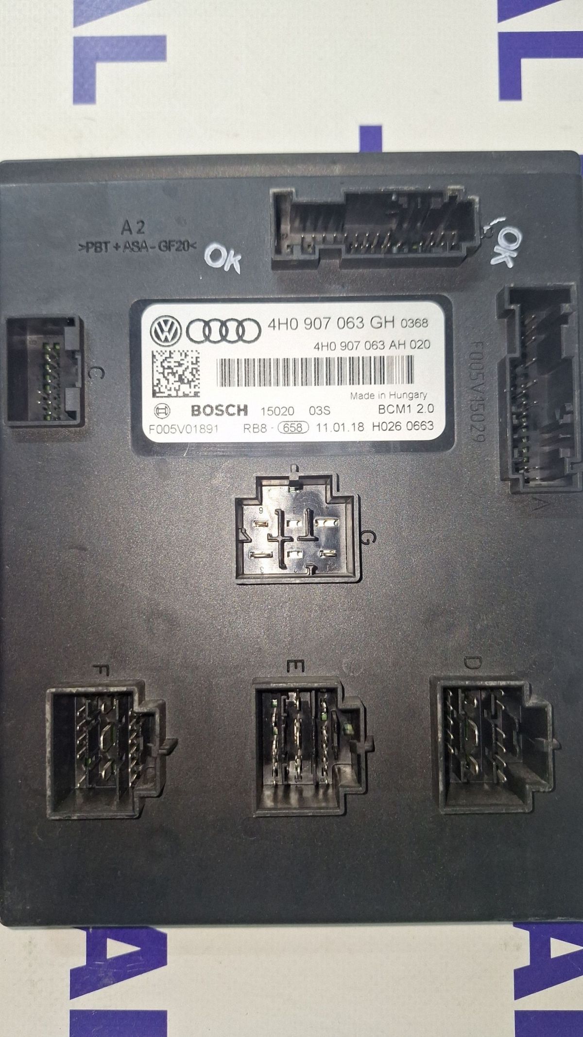 Calculator confort Audi A8 S8 D4 4H 2011 - 4H0907063GH F005V01891