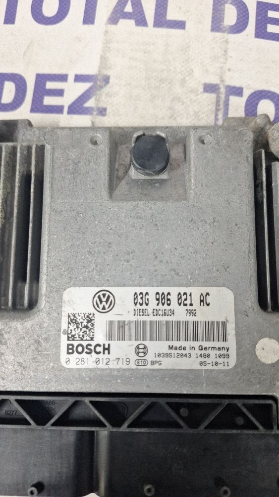 Calculator motor (ECU) Volkswagen Passat B6 2006 - 03G906021AC 0281012719 1039S12043