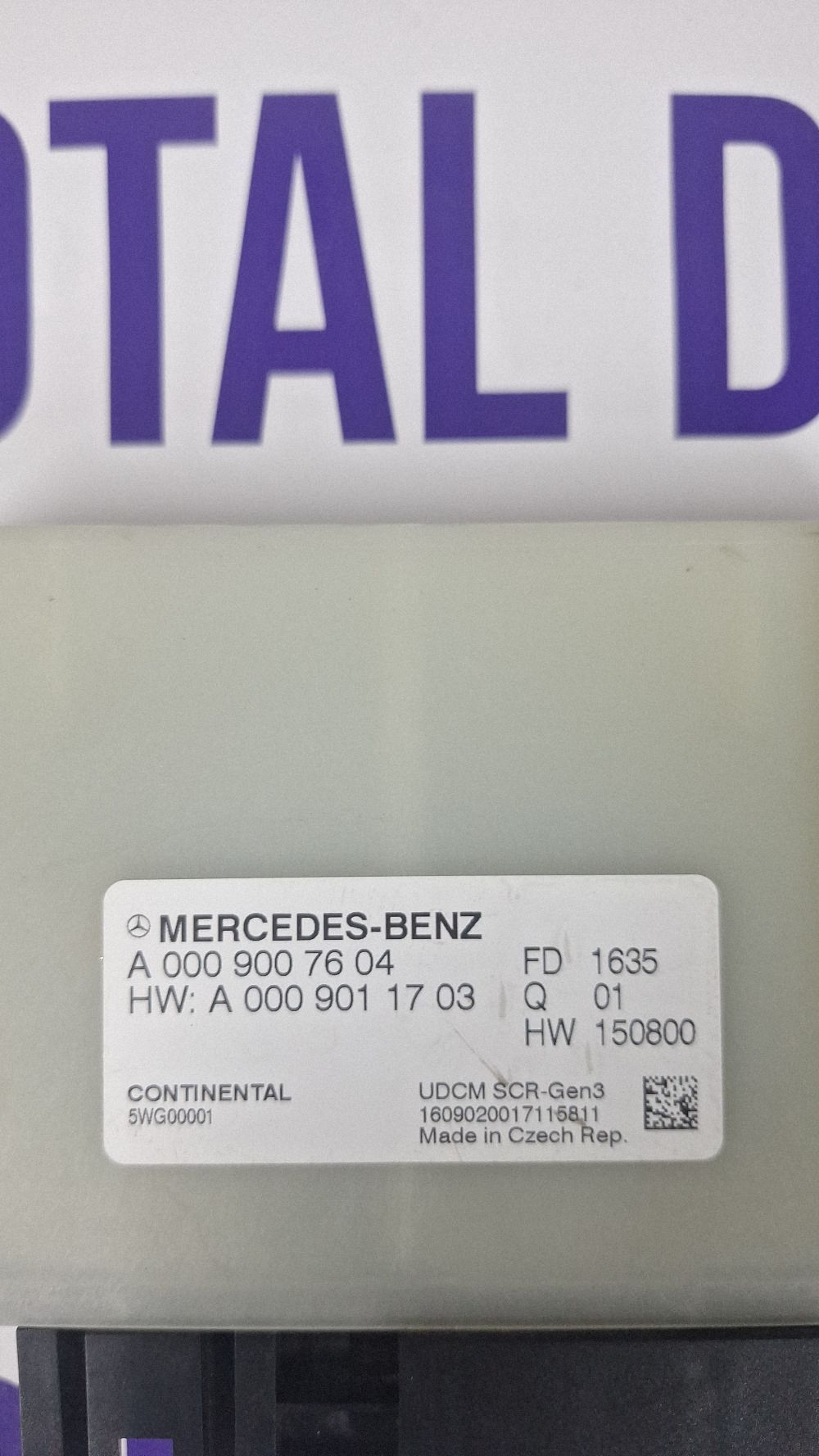 Calculator motor (ECU) Mercedes E-class W213 2017 - A0009007604 A0009011703