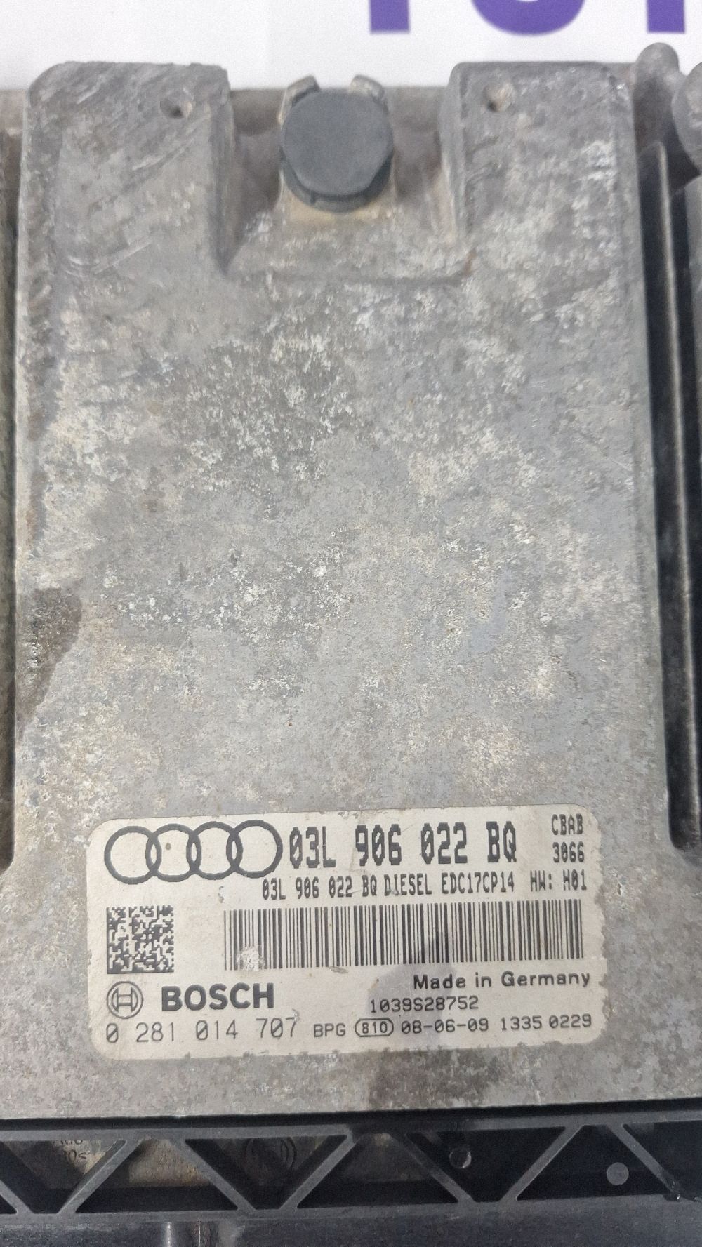 Calculator motor (ECU) Audi A3 S3 8P 2009 - 03L906022BQ 0281014707