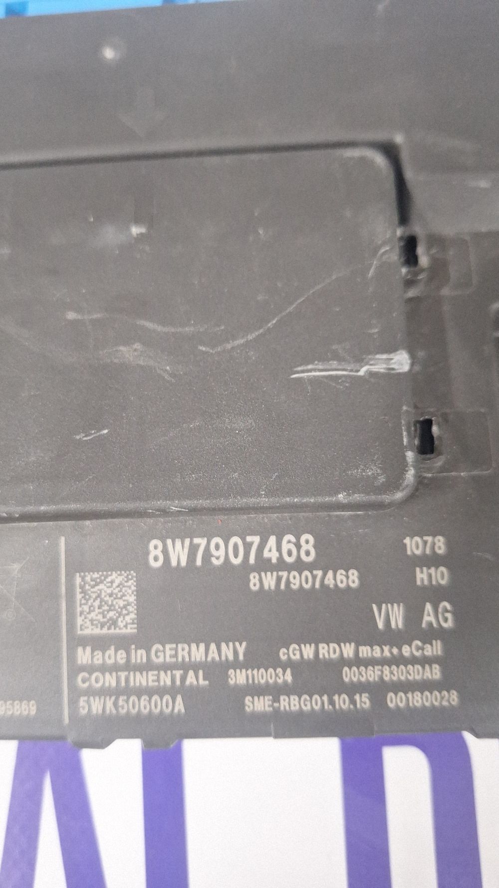 Calculator confort Audi A4 S4 B9 2017 - 8W7907468 5WK50600A 0036F8303DAB